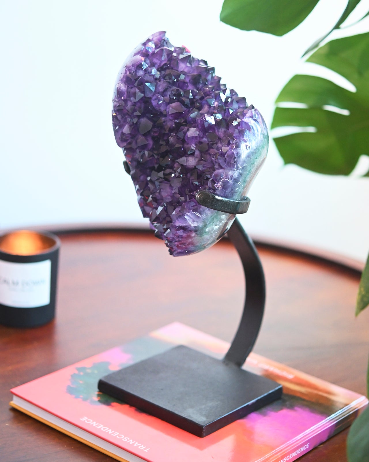 XL Amethyst Crystal Geode on Stand 12.8lb