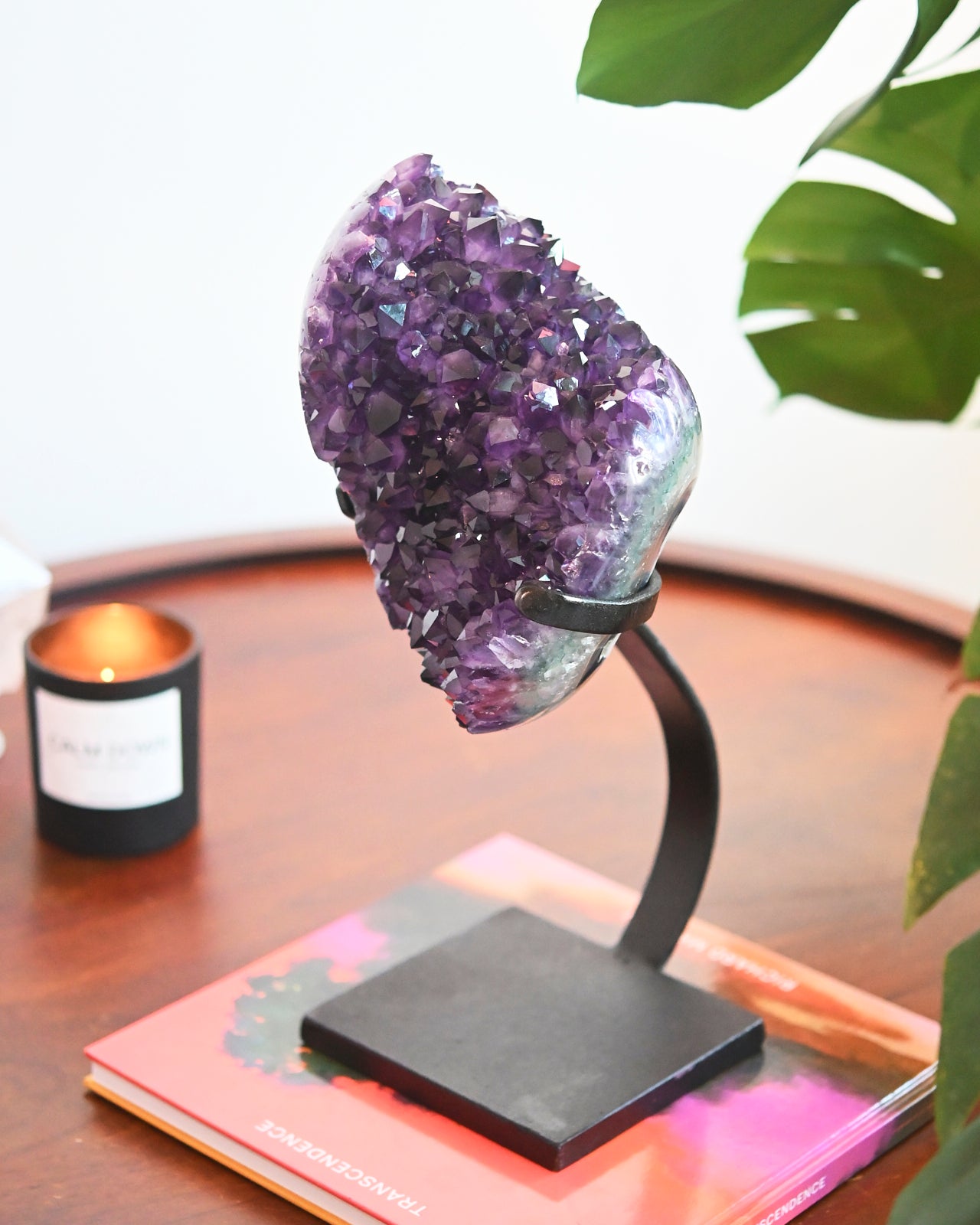 XL Amethyst Crystal Geode on Stand 12.8lb