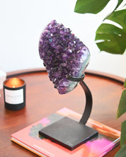 XL Amethyst Crystal Geode on Stand 12.8lb