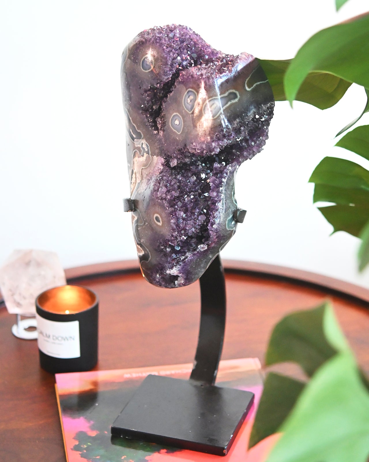 XL Amethyst Geode on Stand 18lbs