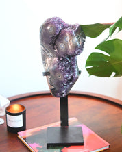 XL Amethyst Geode on Stand 18lbs