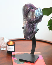 XL Amethyst Geode on Stand 18lbs