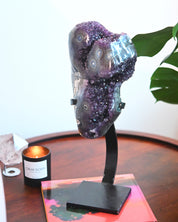 XL Amethyst Geode on Stand 18lbs