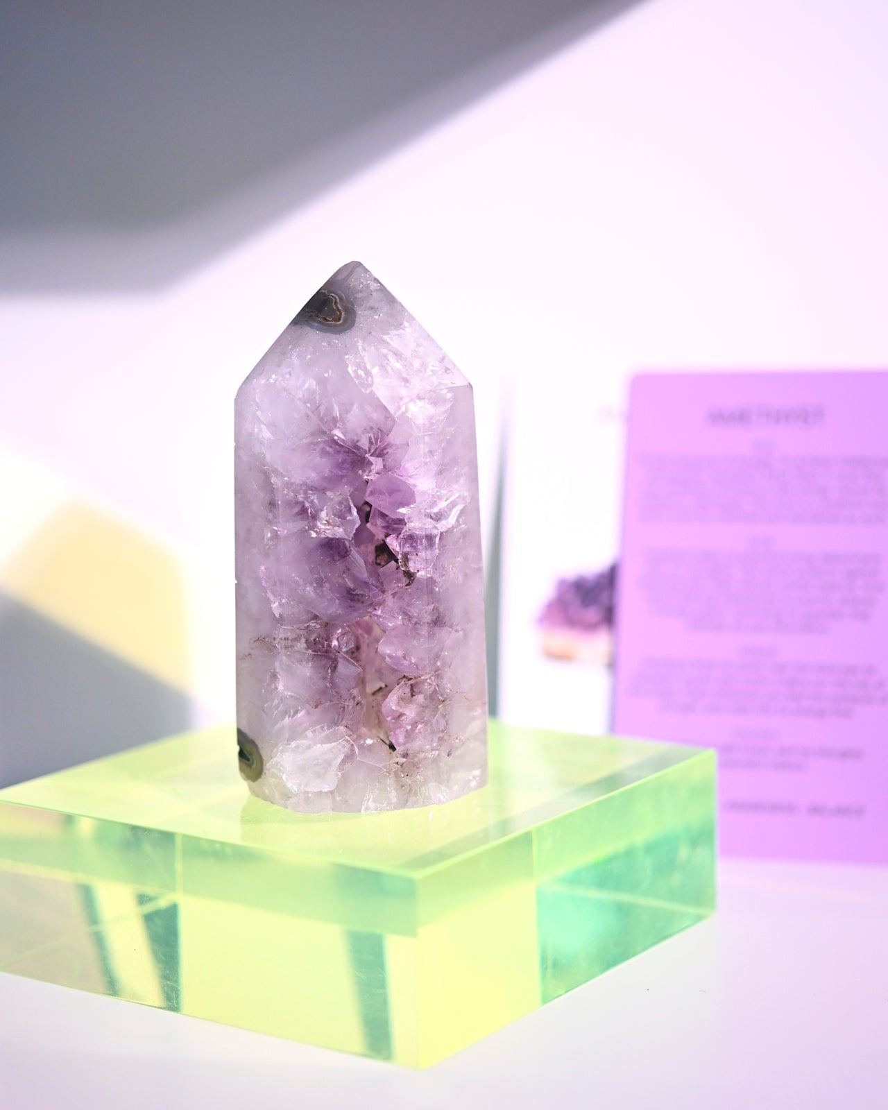 Amethyst Druzy Tower 4.5in