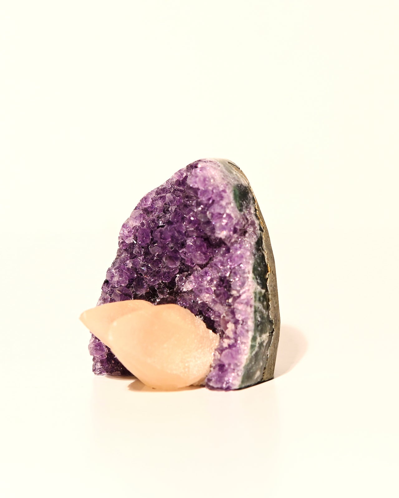 Amethyst Geode w/ Calcite