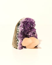 Amethyst Geode w/ Calcite