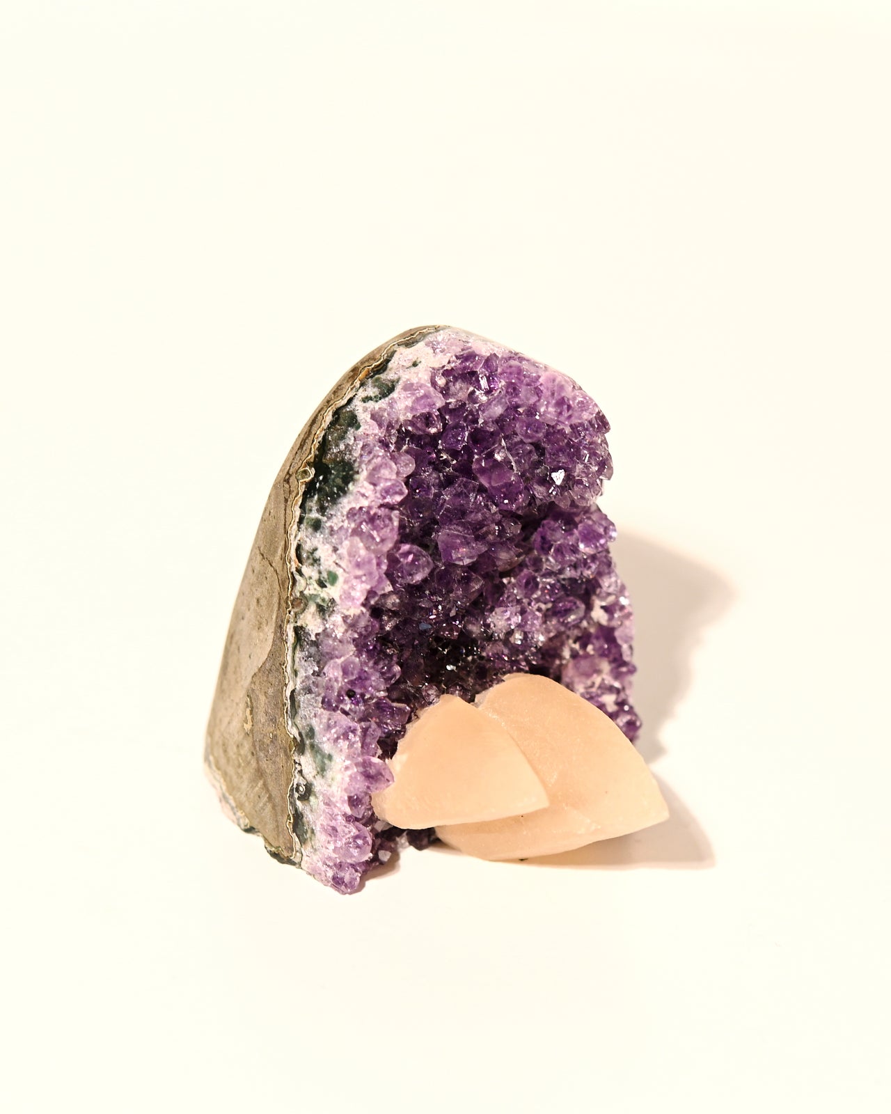 Amethyst Geode w/ Calcite