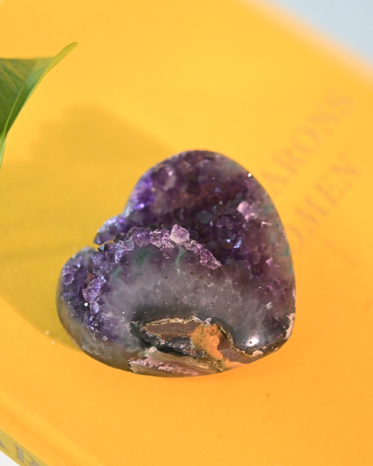 Amethyst Druzy Heart