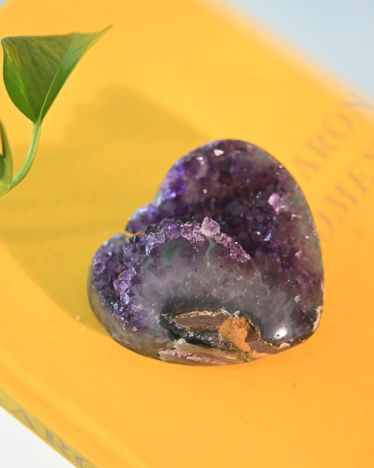 Amethyst Druzy Heart