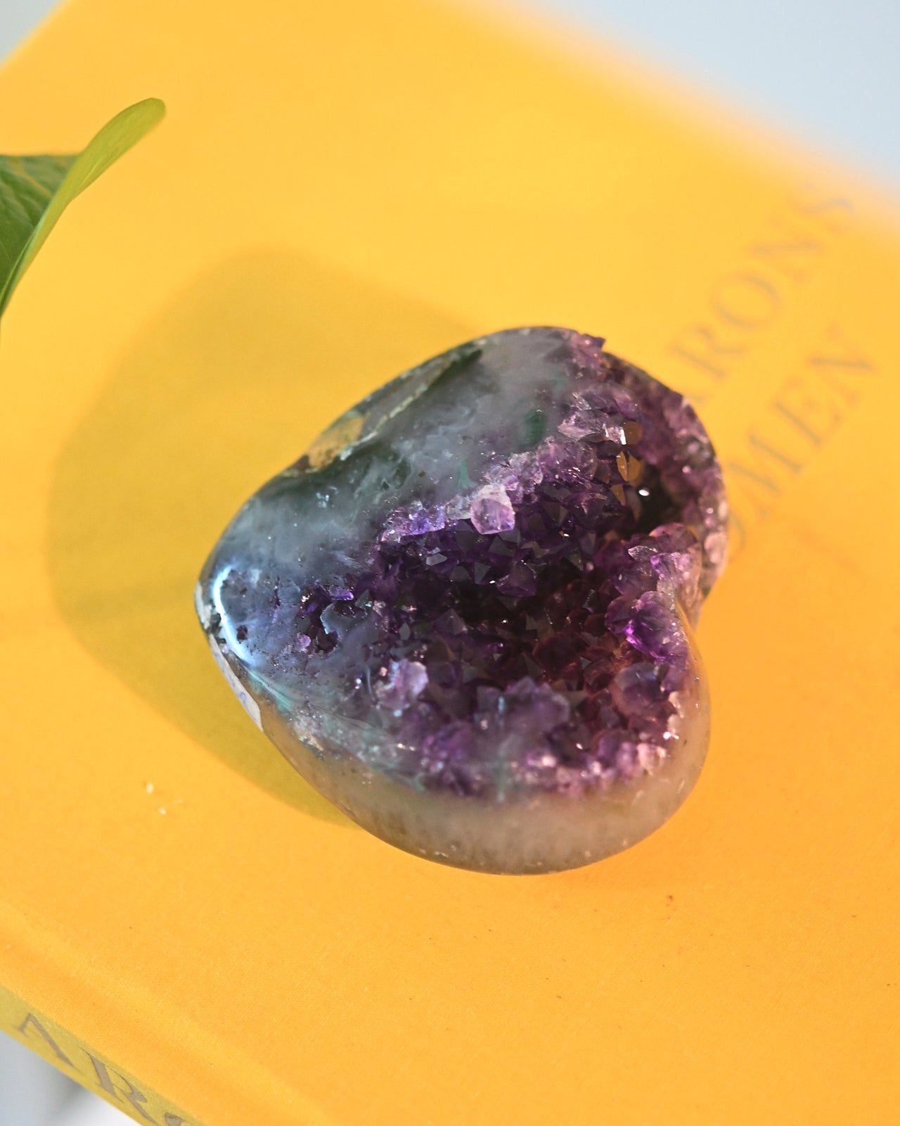 Amethyst Druzy Heart