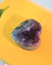 Amethyst Druzy Heart