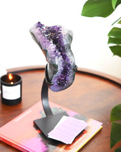 XL Amethyst Crystal Geode on Stand 9lbs