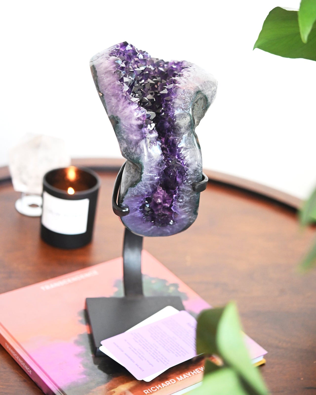 XL Amethyst Crystal Geode on Stand 9lbs