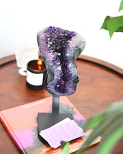 XL Amethyst Crystal Geode on Stand 9lbs