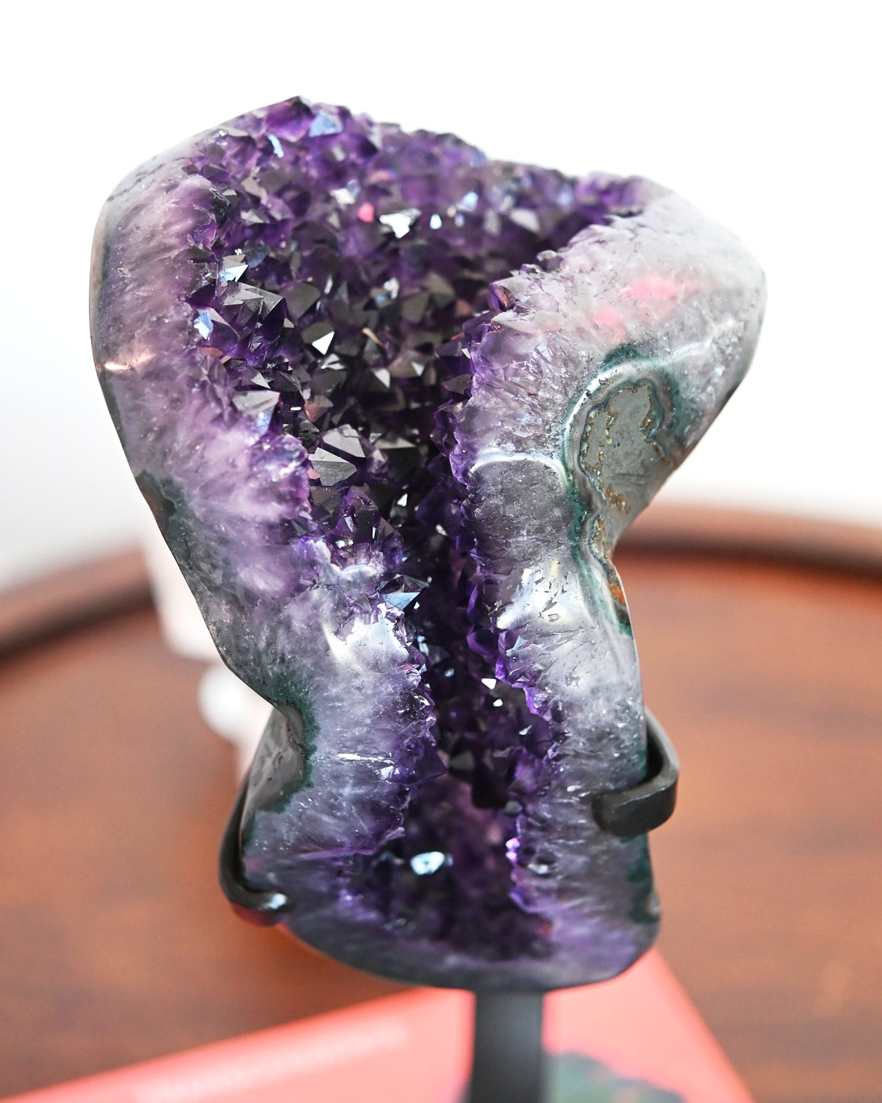 XL Amethyst Crystal Geode on Stand 9lbs