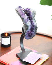 XL Amethyst Crystal Geode on Stand 9lbs