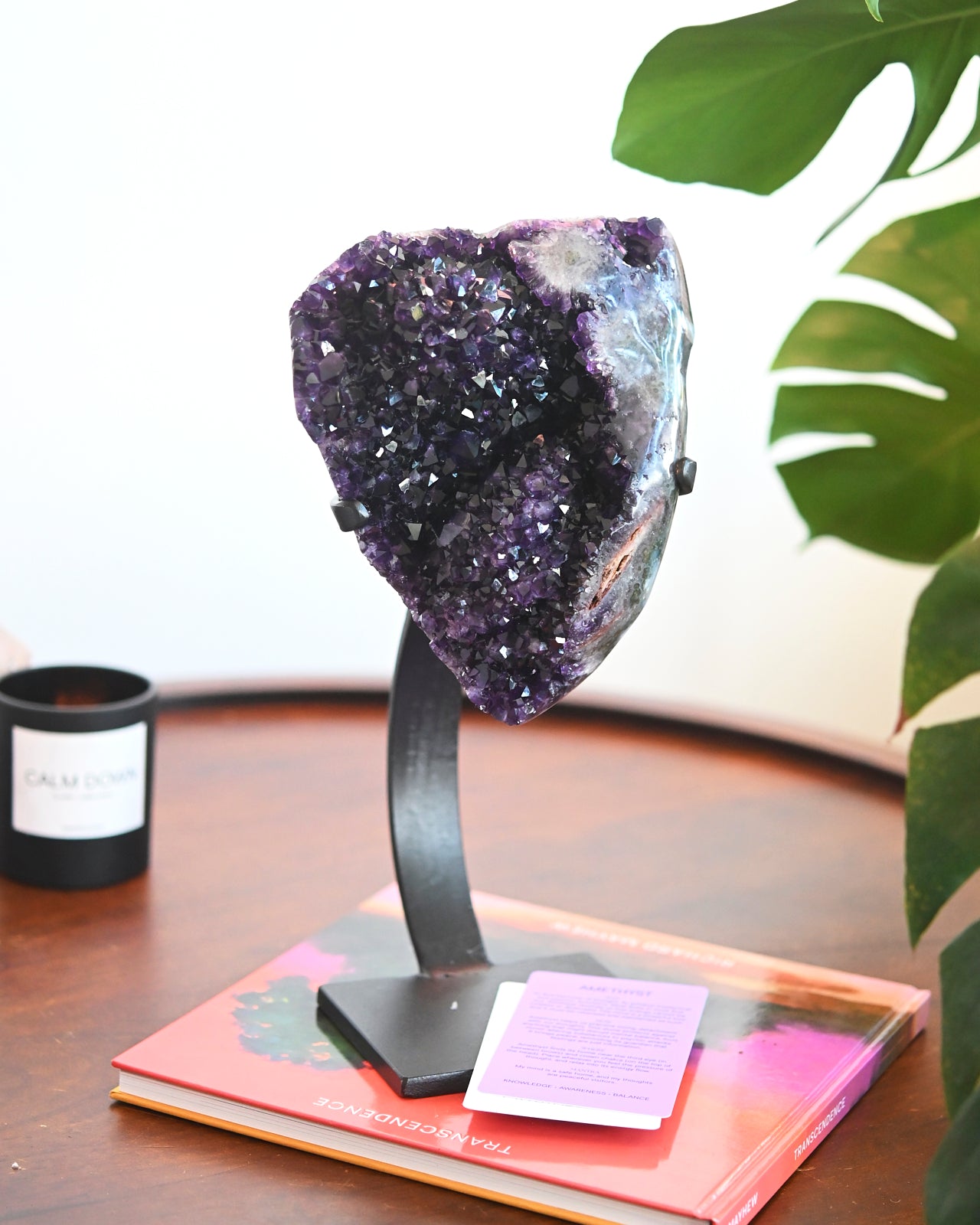 XL Amethyst Geode on Stand 9.7lbs