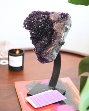 XL Amethyst Geode on Stand 9.7lbs