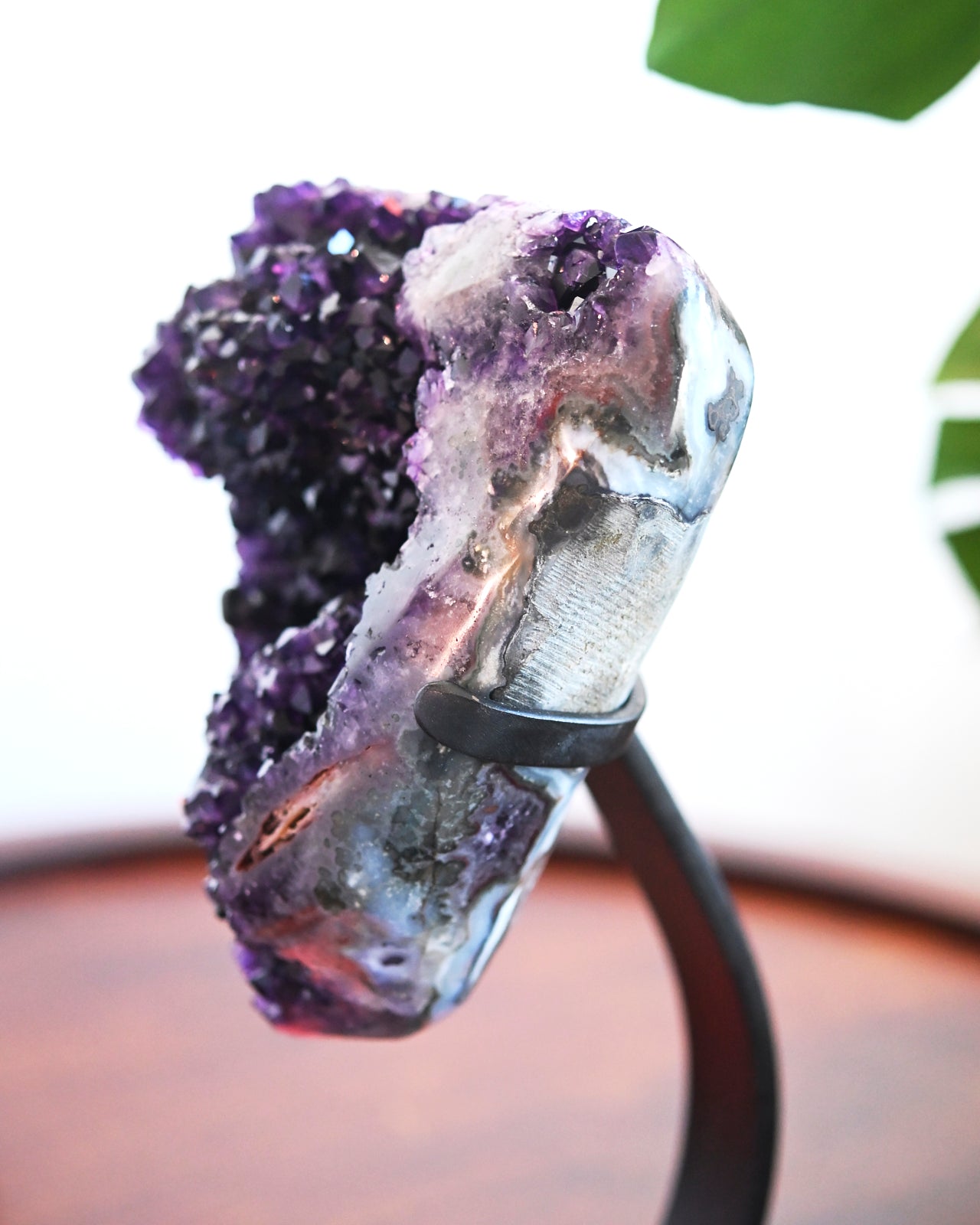 XL Amethyst Geode on Stand 9.7lbs