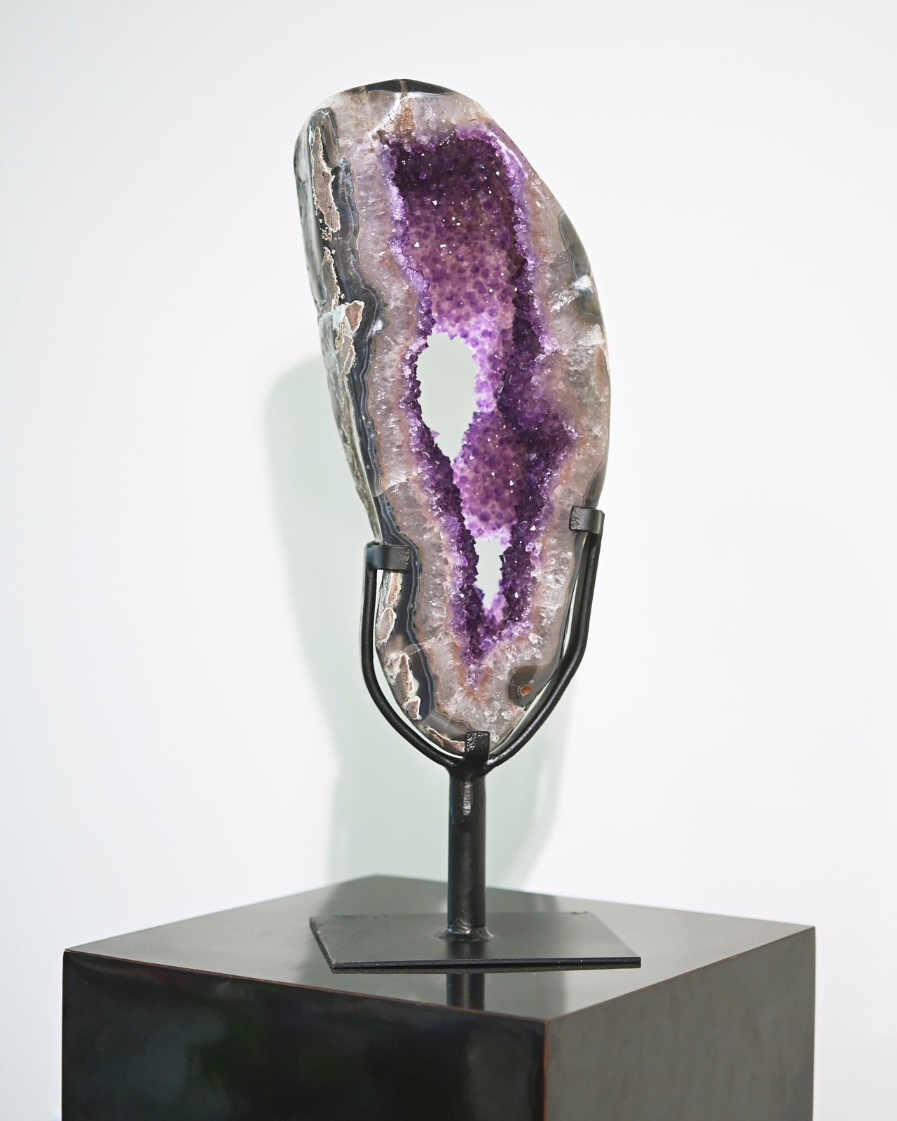 Amethyst Crystal Geode on Stand 9.9lbs