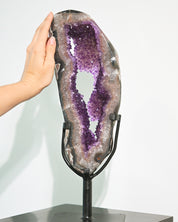 Amethyst Crystal Geode on Stand 9.9lbs