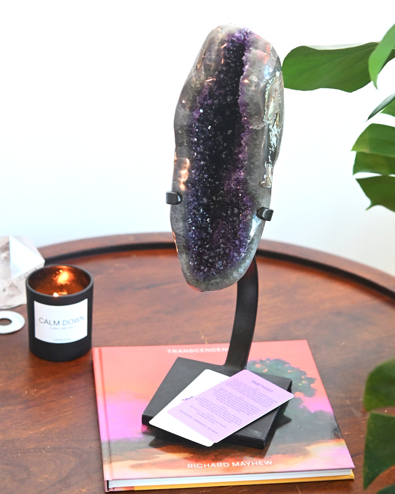 XL Amethyst Crystal Geode on Stand 11.7lbs