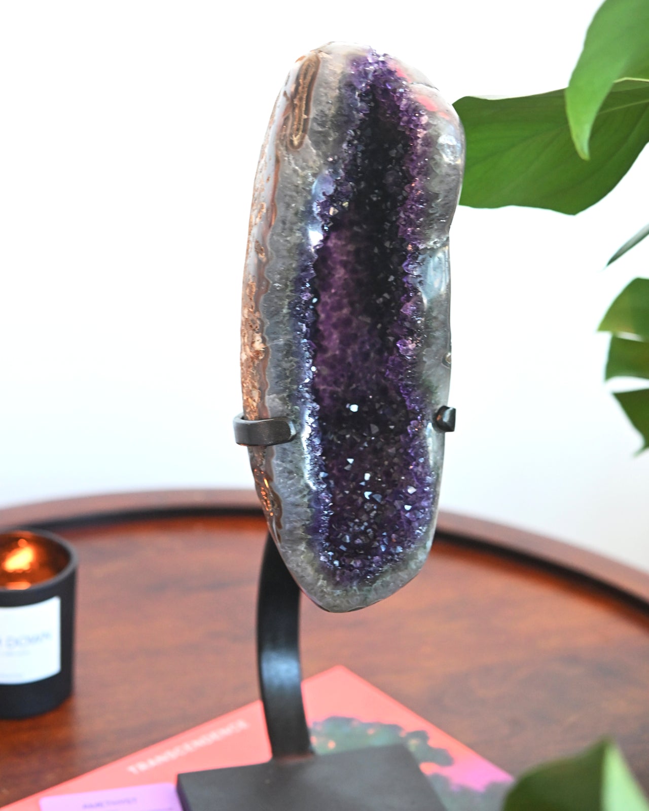 XL Amethyst Crystal Geode on Stand 11.7lbs