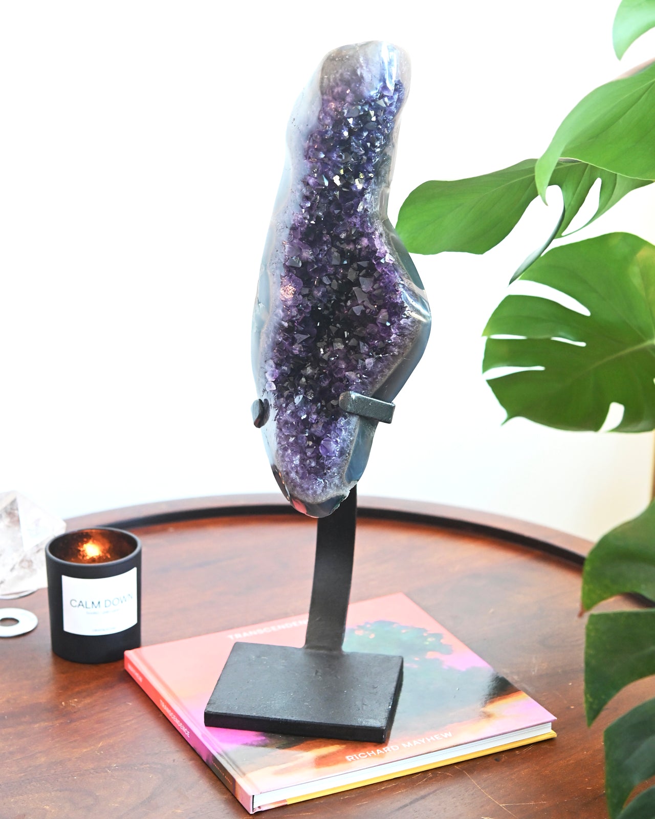 XL Amethyst Crystal Geode on Stand 15lbs