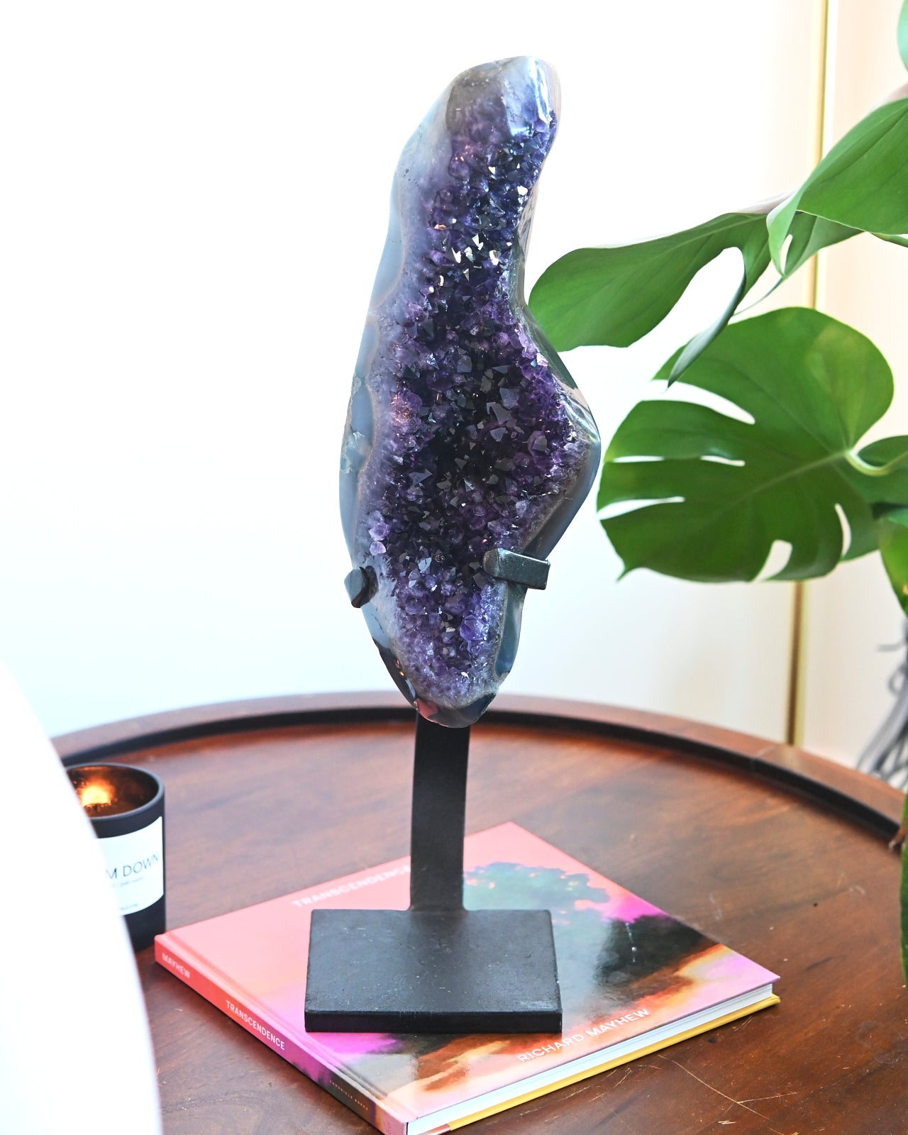 XL Amethyst Crystal Geode on Stand 15lbs