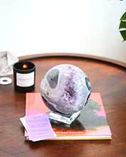 XL Amethyst Druzy Crystal Sphere 11lbs