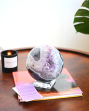 XL Amethyst Druzy Crystal Sphere 11lbs