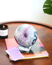 XL Amethyst Druzy Crystal Sphere 11lbs