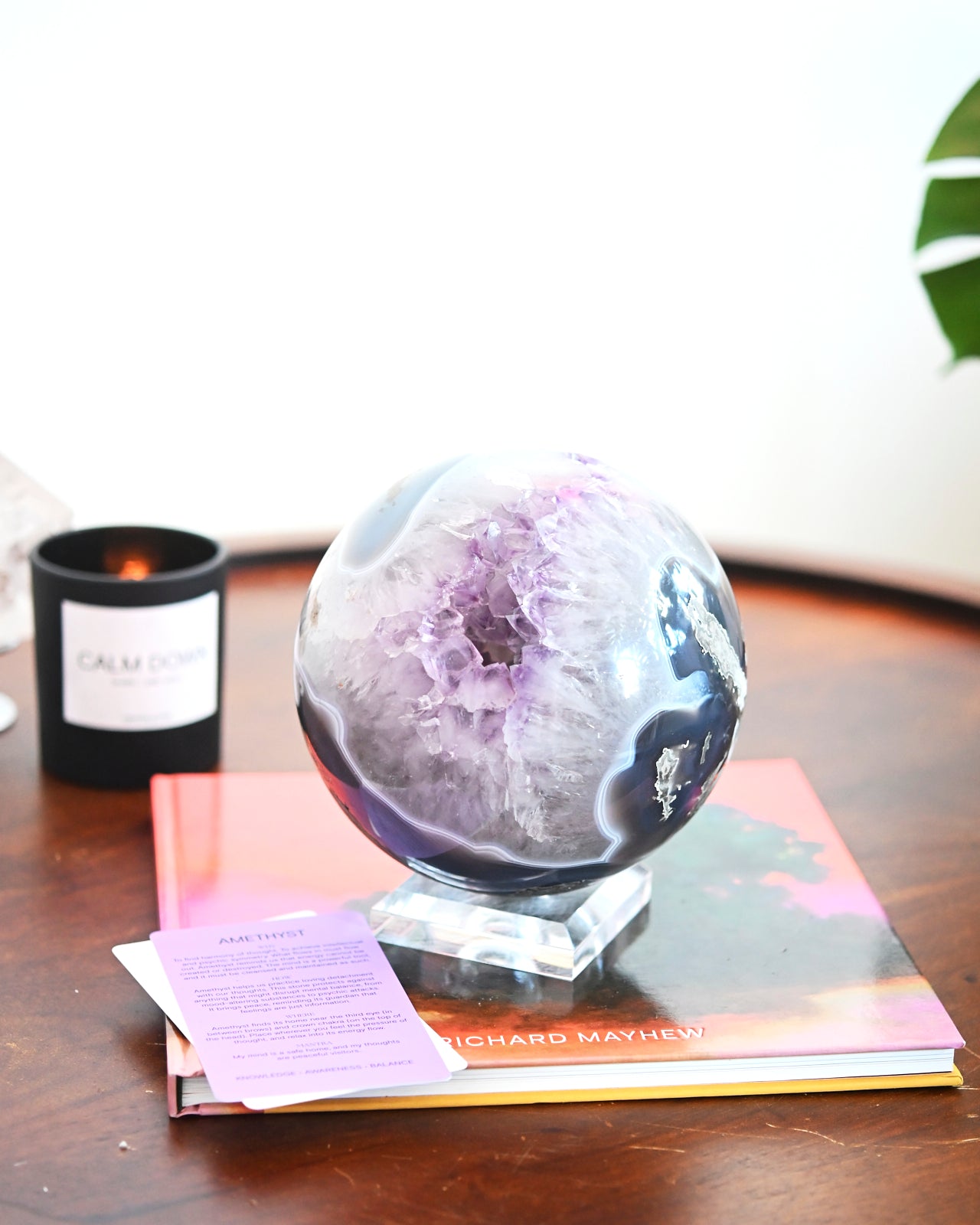 XL Amethyst Druzy Crystal Sphere 11lbs