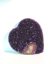 Amethyst Druzy Heart 4in