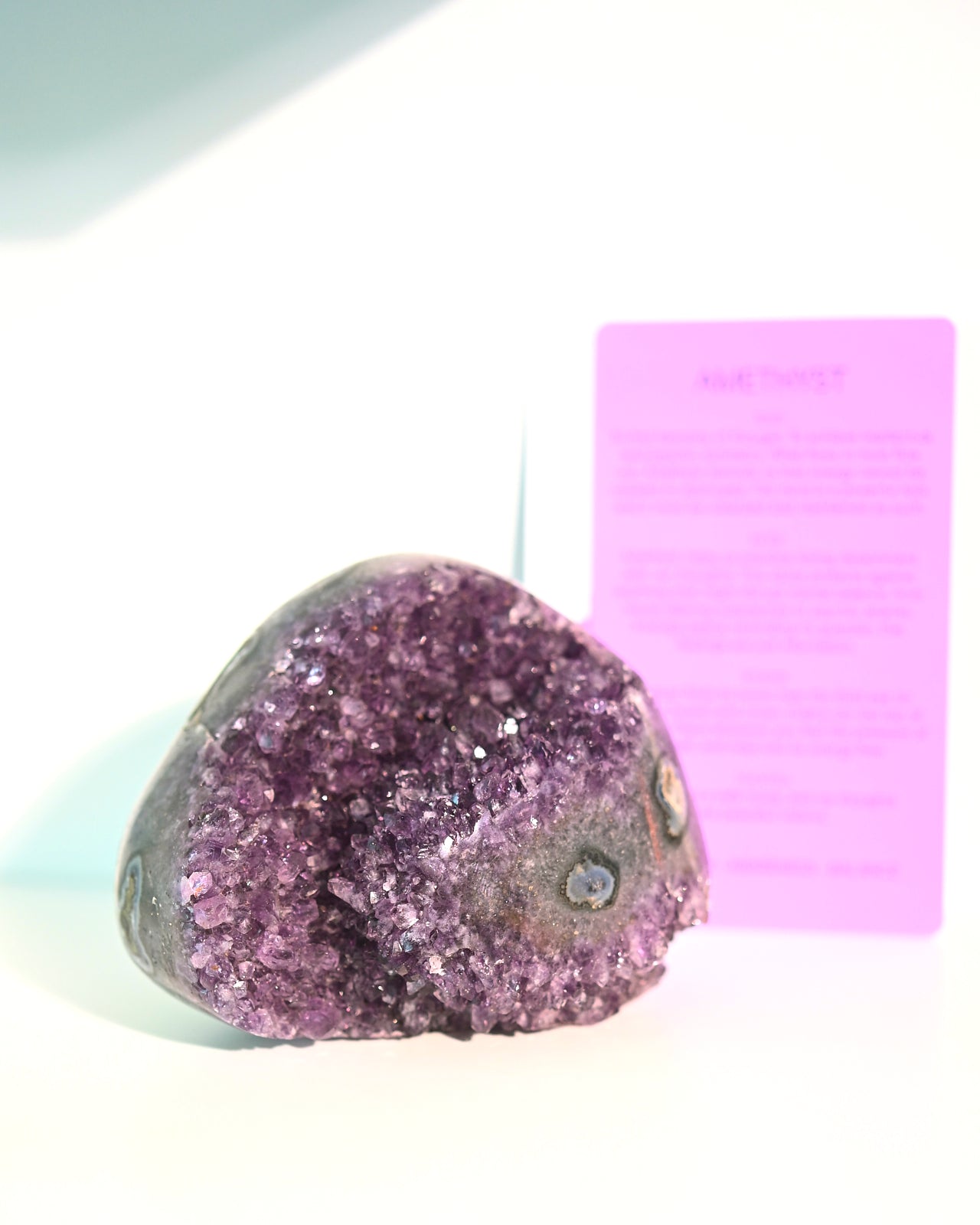 Amethyst Druzy Freeform 4in