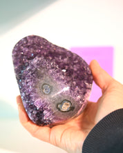 Amethyst Druzy Freeform 4in