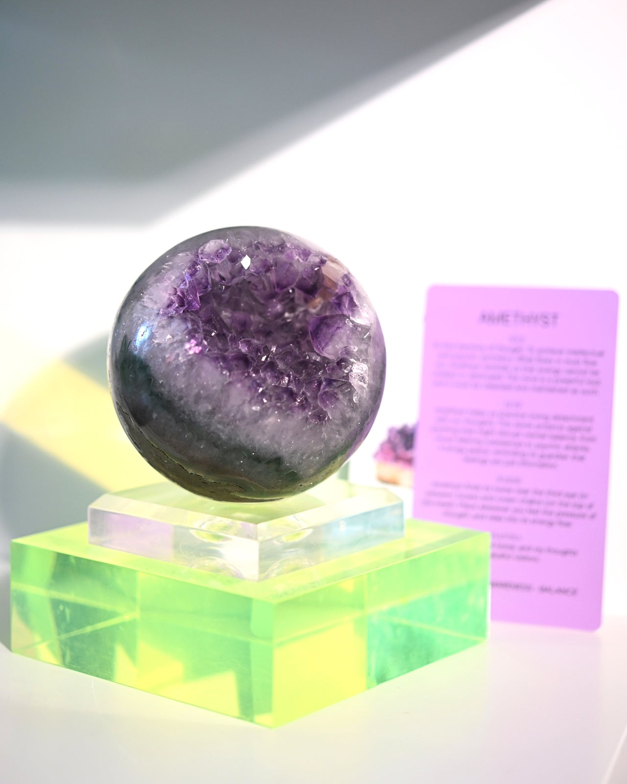 Amethyst Druzy Crystal Sphere 2.2lbs