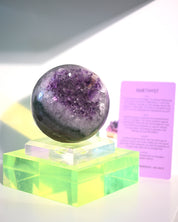 Amethyst Druzy Crystal Sphere 2.2lbs