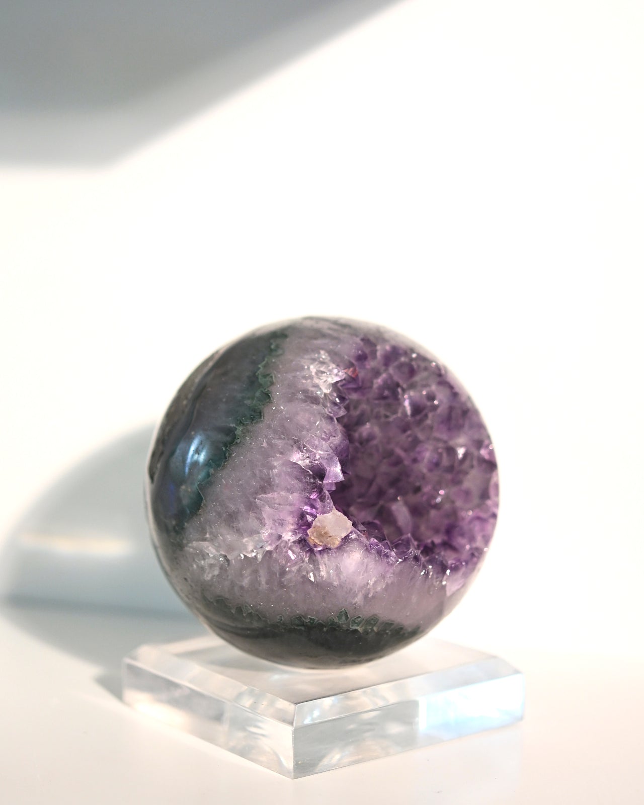 Amethyst Druzy Crystal Sphere 2.2lbs