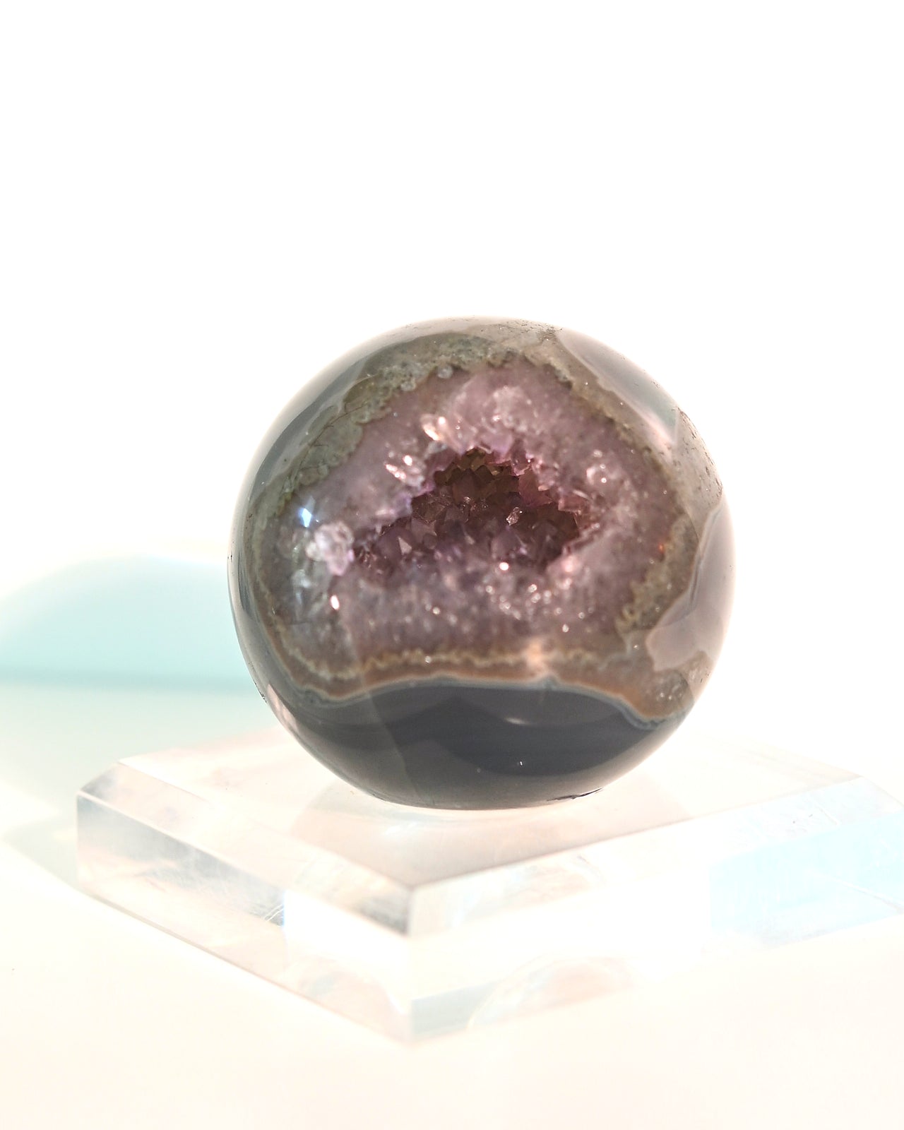 Amethyst Druzy Crystal Sphere