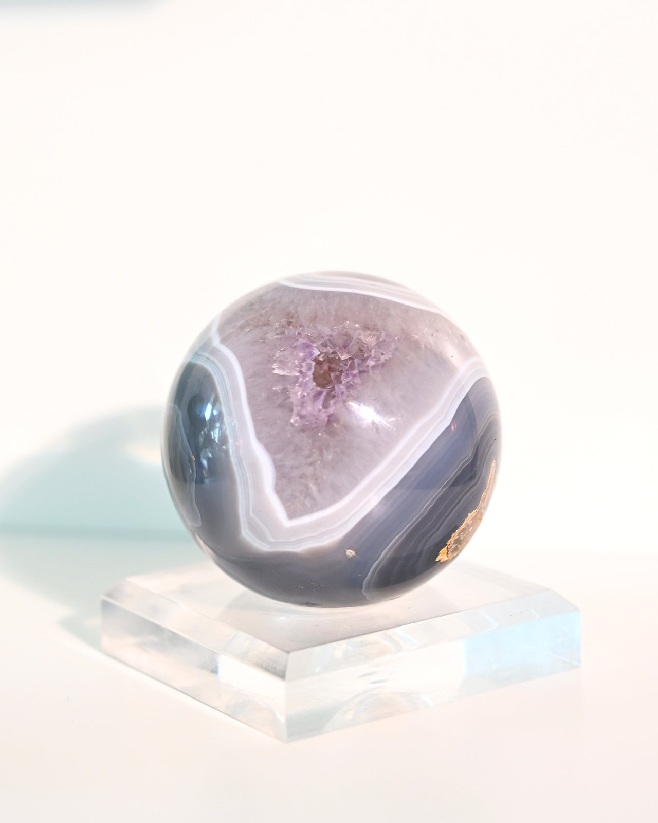 Amethyst Druzy Crystal Sphere 3in