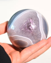 Amethyst Druzy Crystal Sphere 3in