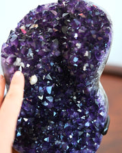 XL Amethyst Crystal Geode on Stand 11.6bs