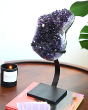 XL Amethyst Crystal Geode on Stand 11.6bs