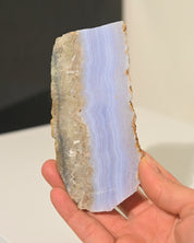 Blue Lace Agate Slab 4.5 in