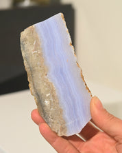 Blue Lace Agate Slab 4.5 in