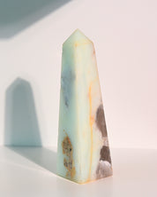 Peruvian Blue Opal Tower 6in