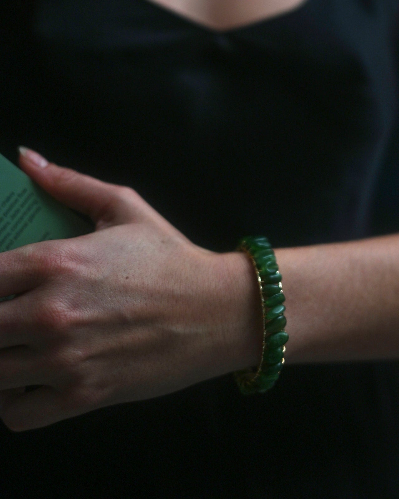 Green Jade Bangle