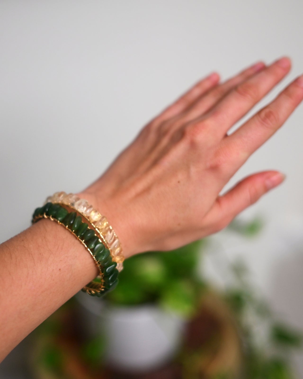 Green Jade Bangle