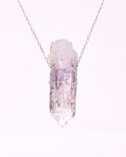 Brandberg Amethyst Necklace 14k Gold